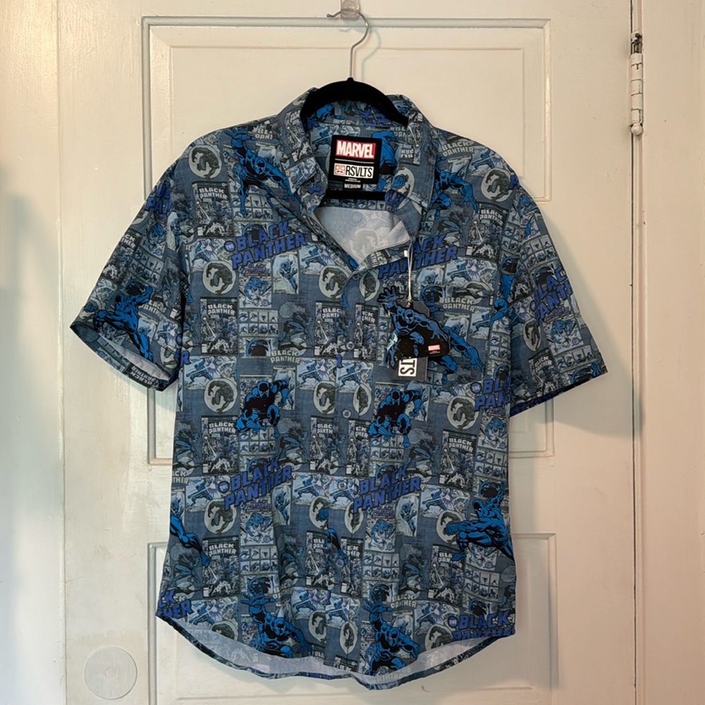 RSVLTS x Marvel Black Panther Comic shirt